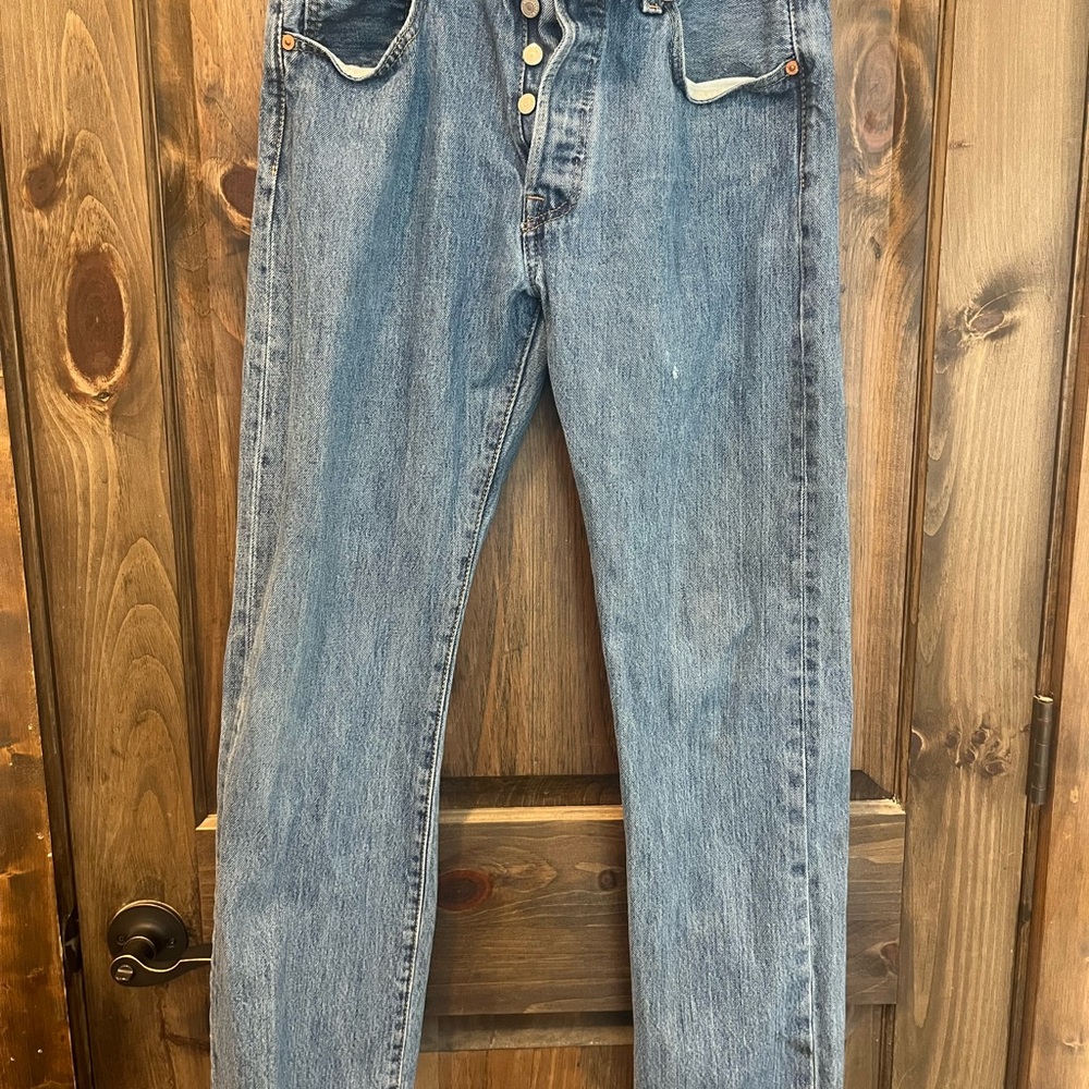 Levi's Men's 501 Straight Jeans in Classic Blue